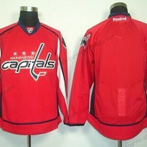 Herren Washington Capitals Leer Trikots – Rot