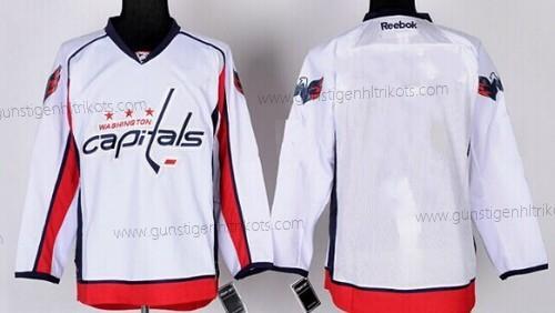 Herren Washington Capitals Leer Trikots – Weiß