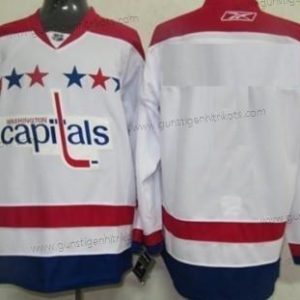 Herren Washington Capitals Personalisiertes 2011 Winter Klassisch Trikots – Weiß