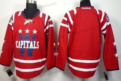 Herren Washington Capitals Personalisiertes 2015 Winter Klassisch Trikots – Rot