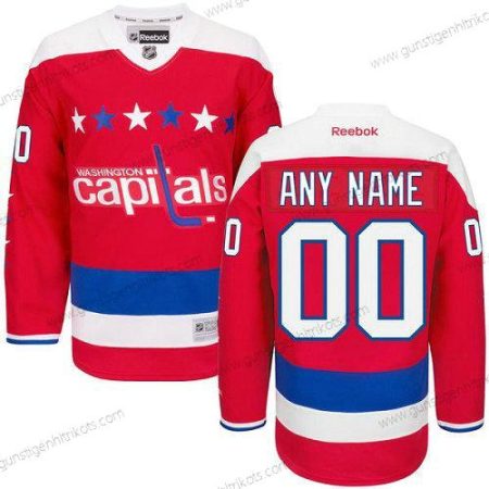 Herren Washington Capitals Personalisiertes Ausweichtrikot Authentisch Reebok NHL Trikots – Rot