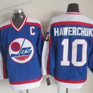 Herren Winnipeg Jets #10 Dale Hawerchuk 1979-80 CCM Vintage Trikots – Blau