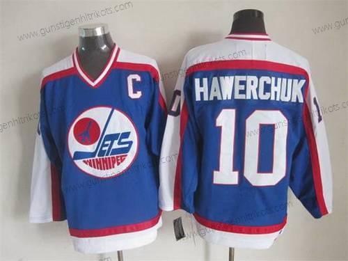 Herren Winnipeg Jets #10 Dale Hawerchuk 1979-80 CCM Vintage Trikots – Blau