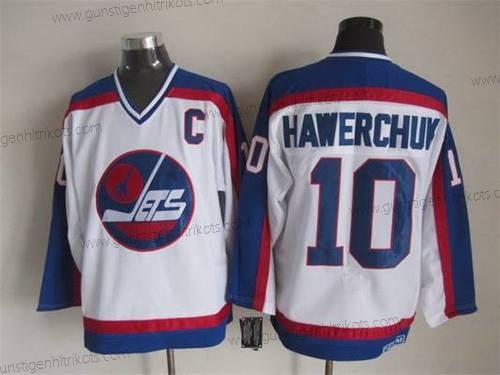 Herren Winnipeg Jets #10 Dale Hawerchuk 1979-80 CCM Vintage Trikots – Weiß