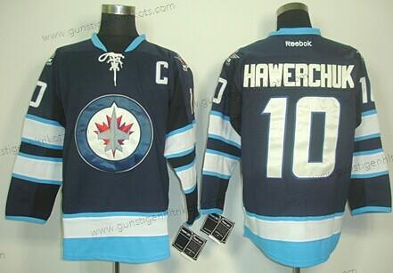 Herren Winnipeg Jets #10 Dale Hawerchuk Trikots – Marineblau Blau