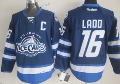 Herren Winnipeg Jets #16 Andrew Ladd 2012 Ice Caps Trikots – Blau