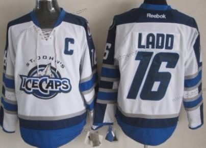 Herren Winnipeg Jets #16 Andrew Ladd 2012 Ice Caps Trikots – Weiß