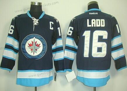 Herren Winnipeg Jets #16 Andrew Ladd Trikots – Marineblau Blau