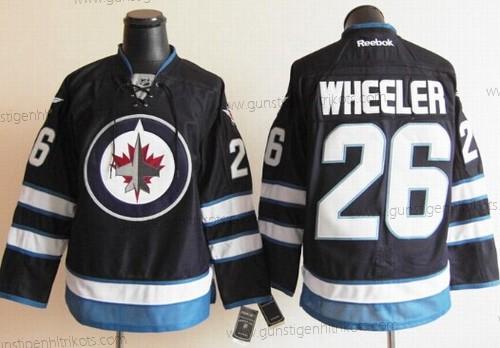 Herren Winnipeg Jets #26 Blake Wheeler Trikots – Marineblau Blau