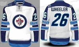 Herren Winnipeg Jets #26 Blake Wheeler Trikots – Weiß