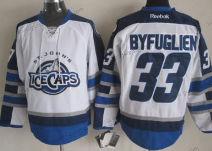 Herren Winnipeg Jets #33 Dustin Byfuglien 2012 Ice Caps Trikots – Weiß