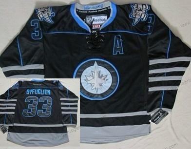 Herren Winnipeg Jets #33 Dustin Byfuglien Ice Trikots – Schwarz