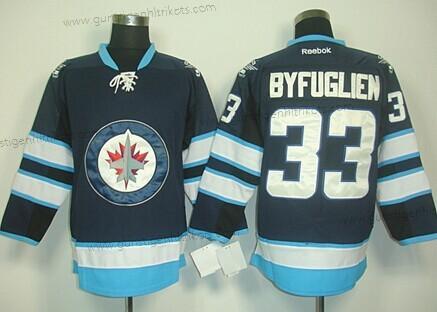 Herren Winnipeg Jets #33 Dustin Byfuglien Trikots – Marineblau Blau