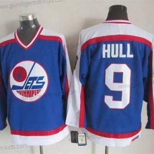 Herren Winnipeg Jets #9 Bobby Hull 1979-80 CCM Vintage Trikots – Blau