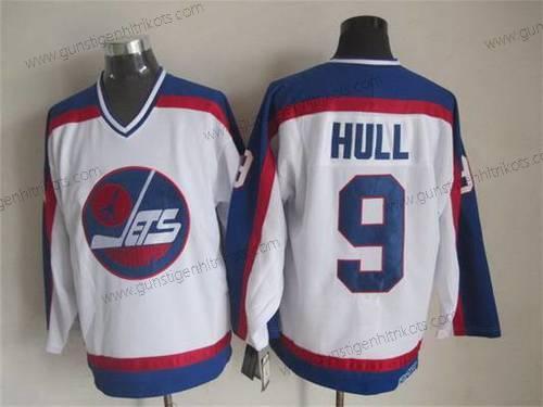 Herren Winnipeg Jets #9 Bobby Hull 1979-80 CCM Vintage Trikots – Weiß