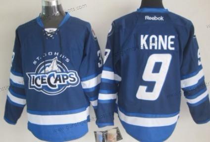 Herren Winnipeg Jets #9 Evander Kane 2012 Ice Caps Trikots – Blau