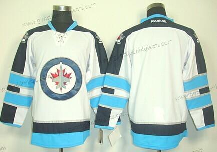 Herren Winnipeg Jets Leer Trikots – Weiß