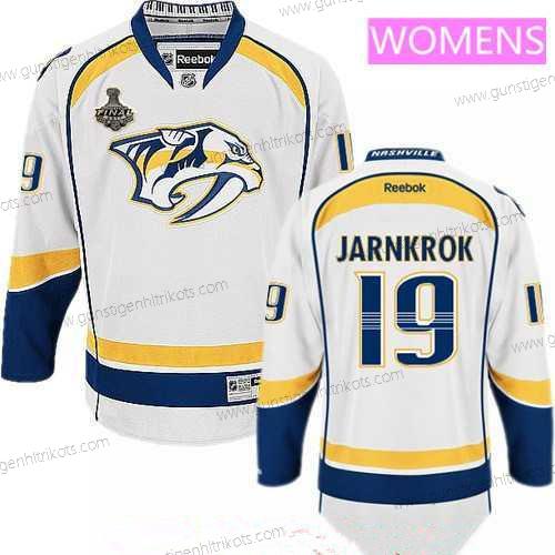 Herren WoNashville Predators #19 Calle Jarnkrok 2017 Stanley Cup Finals Patch Strickerei NHL Reebok Hockey Trikots – Weiß