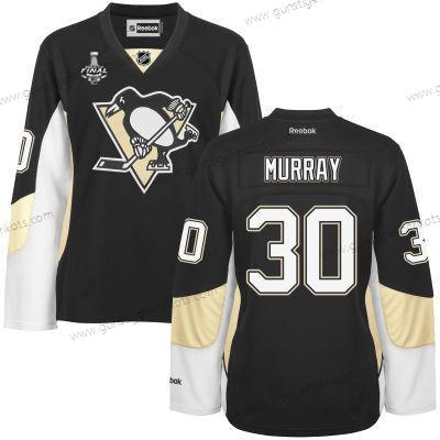 Herren WoPittsburgh Penguins #30 Matt Murray Team Color 2017 Stanley Cup NHL Finals Patch Trikots – Schwarz