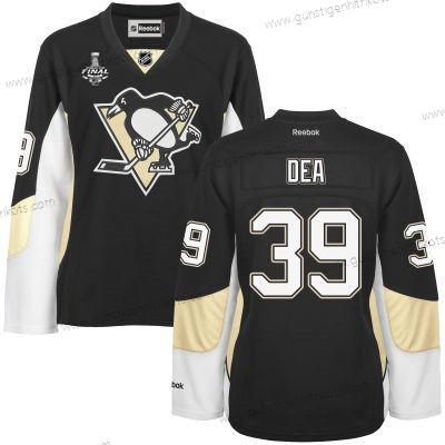 Herren WoPittsburgh Penguins #39 Jean-Sebastien Dea Team Color 2017 Stanley Cup NHL Finals Patch Trikots – Schwarz