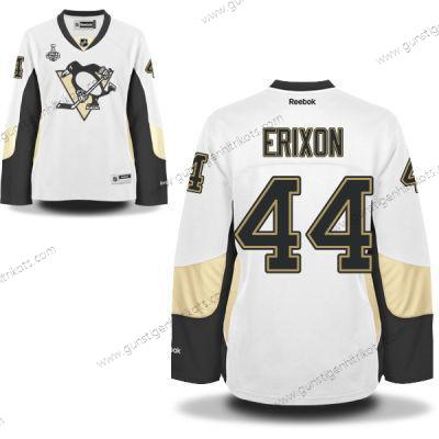 Herren WoPittsburgh Penguins #44 Tim Erixon Road 2017 Stanley Cup NHL Finals Patch Trikots – Weiß