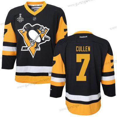 Herren WoPittsburgh Penguins #7 Matt Cullen With 2017 Stanley Cup NHL Finals Patch Trikots – Schwarz Gelb