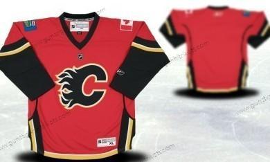 Jugend Calgary Flames Personalisiertes Trikots – Rot