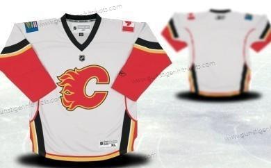 Jugend Calgary Flames Personalisiertes Trikots – Weiß