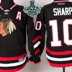 Jugend Chicago Blackhawks #10 Patrick Sharp 2015 Stanley Cup 2014 Stadium Series Trikots – Schwarz