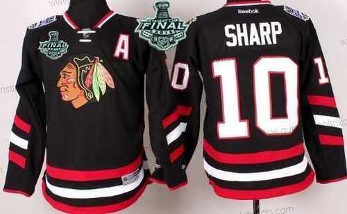 Jugend Chicago Blackhawks #10 Patrick Sharp 2015 Stanley Cup 2014 Stadium Series Trikots – Schwarz