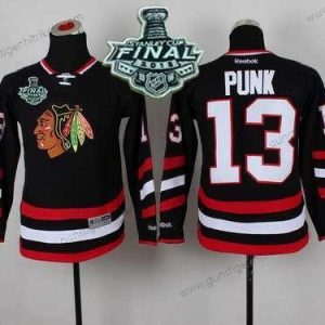 Jugend Chicago Blackhawks #13 Cm Punk 2015 Stanley Cup 2014 Stadium Series Trikots – Schwarz