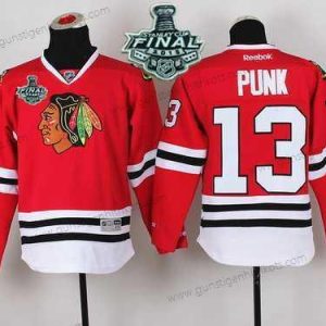 Jugend Chicago Blackhawks #13 Cm Punk 2015 Stanley Cup Trikots – Rot