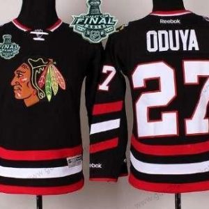 Jugend Chicago Blackhawks #27 Johnny Oduya 2015 Stanley Cup 2014 Stadium Series Trikots – Schwarz