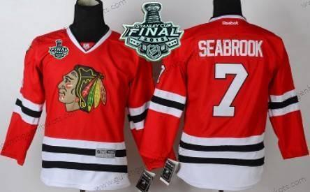 Jugend Chicago Blackhawks #7 Brent Seabrook 2015 Stanley Cup Trikots – Rot