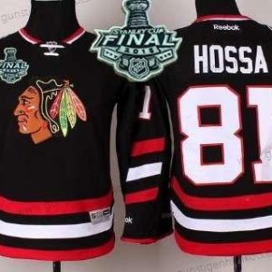 Jugend Chicago Blackhawks #81 Marian Hossa 2015 Stanley Cup 2014 Stadium Series Trikots – Schwarz