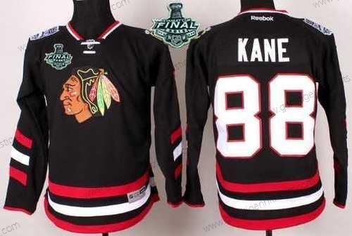 Jugend Chicago Blackhawks #88 Patrick Kane 2015 Stanley Cup 2014 Stadium Series Trikots – Schwarz