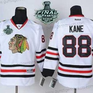 Jugend Chicago Blackhawks #88 Patrick Kane 2015 Stanley Cup Trikots – Weiß