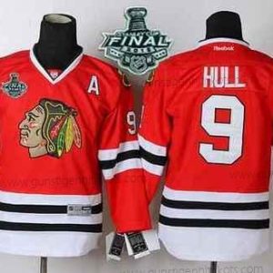 Jugend Chicago Blackhawks #9 Bobby Hull 2015 Stanley Cup Trikots – Rot