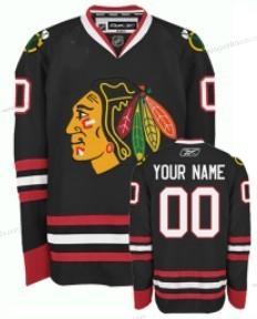 Jugend Chicago Blackhawks Personalisiertes Trikots – Schwarz