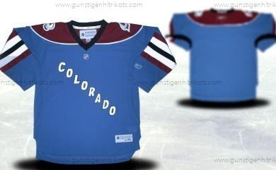 Jugend Colorado Avalanche Personalisiertes Ausweichtrikot Trikots – Blau