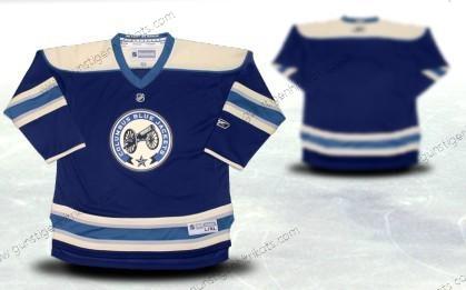 Jugend Columbus Blue Jackets Personalisiertes Ausweichtrikot Trikots – Blau