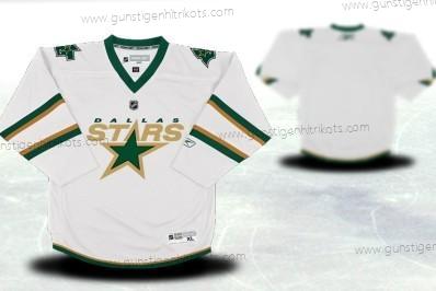 Jugend Dallas Stars Personalisiertes Ausweichtrikot Trikots – Weiß