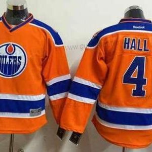 Jugend Edmonton Oilers #4 Taylor Hall 2015 Trikots – Orange