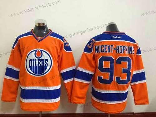 Jugend Edmonton Oilers #93 Ryan Nugent-Hopkins 2015 Trikots – Orange