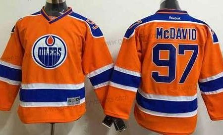 Jugend Edmonton Oilers #97 Connor Mcdavid 2015 Trikots – Orange