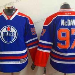 Jugend Edmonton Oilers #97 Connor Mcdavid Royal Trikots – Blau