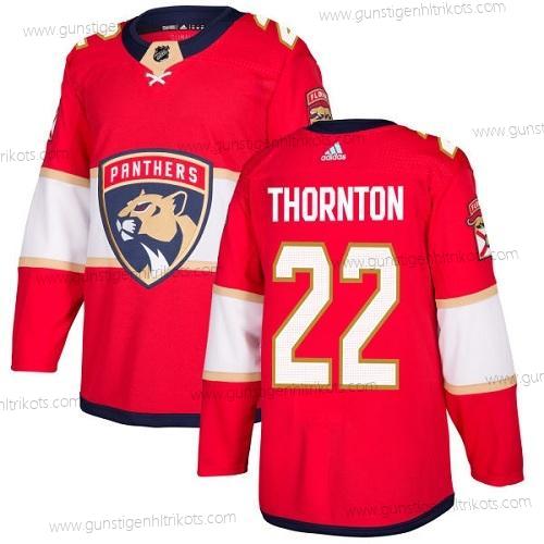 Jugend Florida Panthers #22 Shawn Thornton Heimtrikots Authentisch Strickerei NHL Trikots – Rot