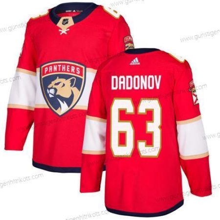 Jugend Florida Panthers #63 Evgenii Dadonov Heimtrikots Authentisch Strickerei NHL Trikots – Rot