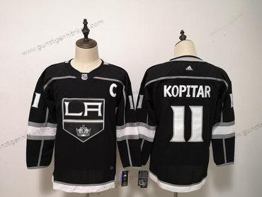 Jugend Los Angeles Kings #11 Anze Kopitar Trikots – Schwarz