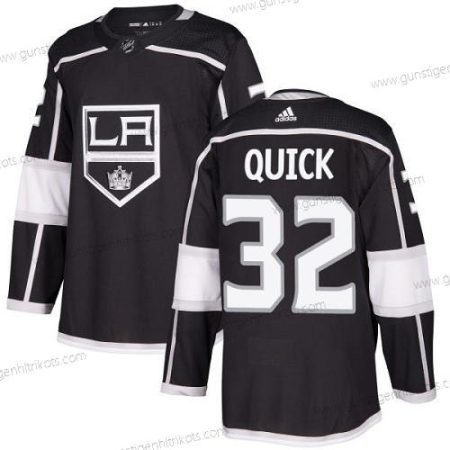 Jugend Los Angeles Kings #32 Jonathan Quick Heimtrikots Authentisch Strickerei NHL Trikots – Schwarz